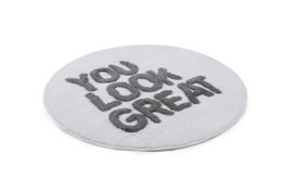 Mijölnir Alfombrilla de Baño Blanca de 90 cm